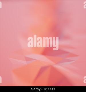 Abstract 3d low poly background with bokeh effect Stock Photo