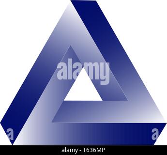 Triangle figure icon for concept and web apps vector illustration Stock Vector