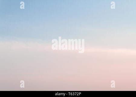Beautiful sunset sky with feathery pink clouds in spring Stock Photo ...