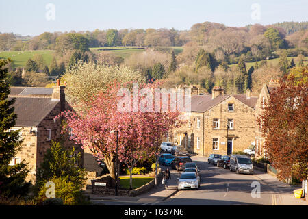 View of the town of Pateley Bridge in Nidderdale in the Yorkshire Dales England UK Stock Photo
