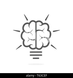 Knowledge icon on white background Stock Vector