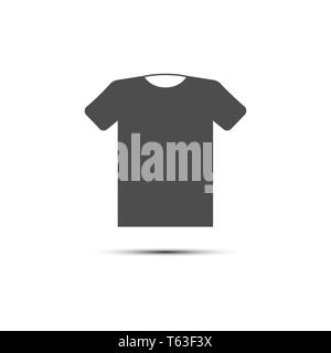 Vector illustration, flat design. Clothes t shirt icon Stock Vector