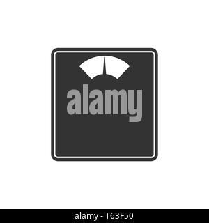 Vector illustration, flat design. Floor Scales icon Vector Stock Vector ...