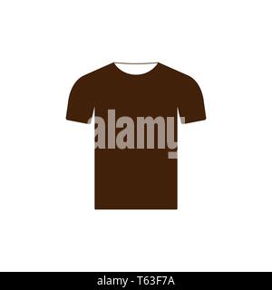 Vector illustration, flat design. Clothes t shirt icon Stock Vector