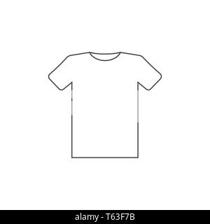 Vector illustration, flat design. Clothes t shirt icon Stock Vector