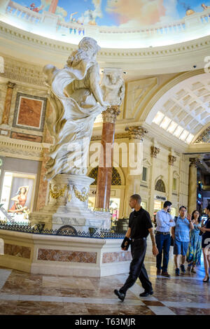 Inside Caesar's Palace Hotel and Casino in Las Vegas, Nevada, USA Stock Photo