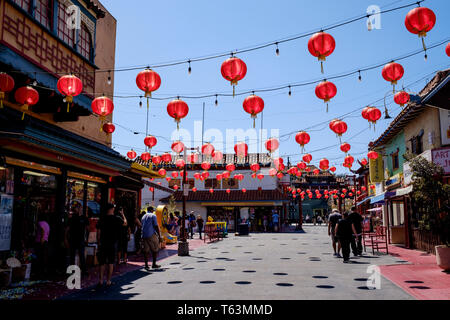 Chinese ornaments at Chinatown Central Plaza in Los Angeles, California, USA at Chinatown Central Plaza in Los Angeles, California, USA Stock Photo