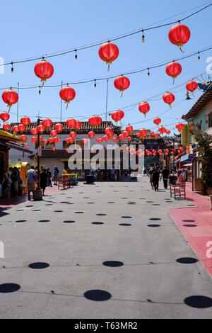 Chinese ornaments at Chinatown Central Plaza in Los Angeles, California, USA at Chinatown Central Plaza in Los Angeles, California, USA Stock Photo