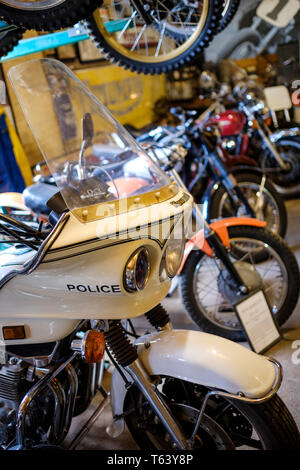 Seaba Station Motorcycle Museum on U.S. Route 66 in Warwick, Oklahoma, USA Stock Photo