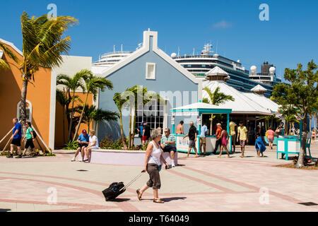 Grand Turk Cruise Port, Grand Turk Island, Turks and Caicos Islands, Caribbean. Stock Photo