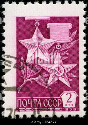 Postage stamp from the Soviet Union in the Definitive Issue No.12 series issued in 1976 Stock Photo