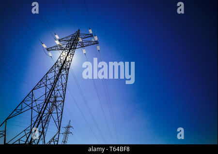 power pole symbol photo Stock Photo