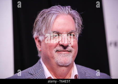 New York, New York, USA. 28th Apr, 2019. Creator and Executive Producer Matt Groening attends ''Tribeca TV: The Simpsons 30th Anniversary'' during the 2019 Tribeca Film Festival at BMCC Tribeca PAC on April 28, 2019 in New York City. Credit: William Volcov/ZUMA Wire/Alamy Live News Stock Photo