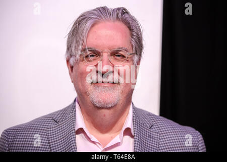 New York, New York, USA. 28th Apr, 2019. Creator and Executive Producer Matt Groening attends ''Tribeca TV: The Simpsons 30th Anniversary'' during the 2019 Tribeca Film Festival at BMCC Tribeca PAC on April 28, 2019 in New York City. Credit: William Volcov/ZUMA Wire/Alamy Live News Stock Photo
