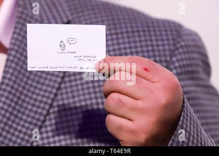 New York, New York, USA. 28th Apr, 2019. Creator and Executive Producer Matt Groening attends ''Tribeca TV: The Simpsons 30th Anniversary'' during the 2019 Tribeca Film Festival at BMCC Tribeca PAC on April 28, 2019 in New York City. Credit: William Volcov/ZUMA Wire/Alamy Live News Stock Photo