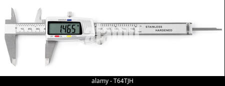 Caliper digital on white background digital Stock Photo