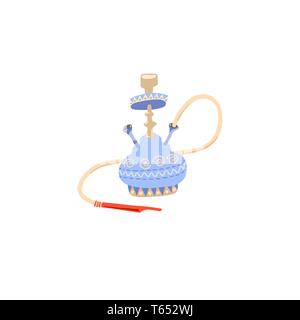 hand drawing icon of tradition Egyptian smoking hookah Stock Vector