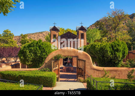 El Santuario De Chimayo historic Church in New Mexico Stock Photo