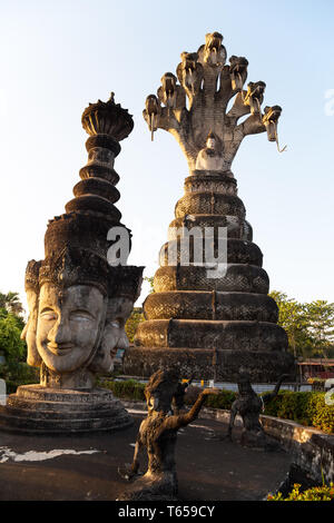 NONG KHAI, THAILAND, JANUARY 27, 2019 - Sala Keo Kou Temple, Nong Khai, Thailand, Asia Stock Photo