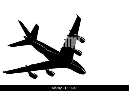 Airbus, Silhouette Stock Photo