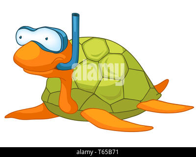 Cartoon Character Turtle Stock Photo