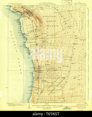 USGS TOPO Map Hawaii HI Honaunau 349831 1928 62500 Restoration Stock Photo