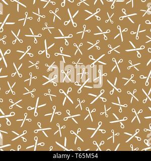 Scissors. Seamless pattern. Abstract background. Vector illustration. Stock Vector
