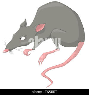 Cartoon Character Rat Stock Photo