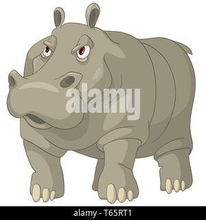 Cartoon Character Hippopotamus Stock Photo