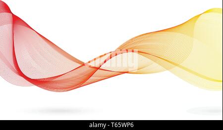 Wavy abstract background in two colors. Stock Vector