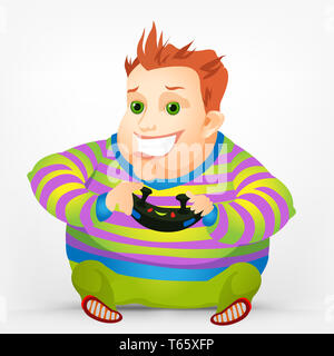 Cheerful Chubby Men Stock Photo - Alamy