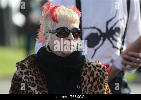 The funeral of The Prodigy vocalist Keith Flint at St. Mary’s Church in Bocking, Essex  Featuring: atmosphere Where: Bocking, Essex, United Kingdom When: 29 Mar 2019 Credit: John Rainford/WENN Stock Photo