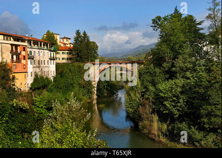 Castelnuovo di Garfagnana, a town in the province of Lucca, Toscana, central Italy. Stock Photo