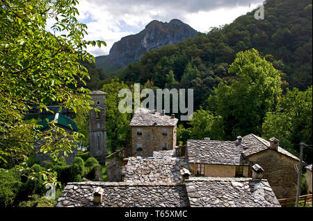 Isola Santa di Garfagnana, almost a ghost village, Garfagnana, Toscana Stock Photo