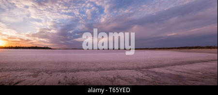 Salt lake, Lake Crosbie, Victoria, Australia Stock Photo