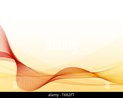Yellow wavy abstract background. Stock Photo