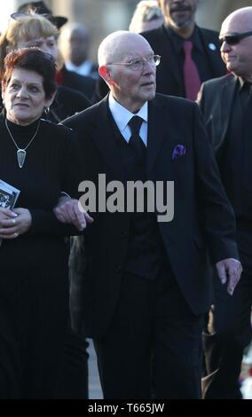 The funeral of The Prodigy vocalist Keith Flint at St. Mary’s Church in Bocking, Essex  Featuring: Clive Flint Where: Bocking, Essex, United Kingdom When: 29 Mar 2019 Credit: John Rainford/WENN Stock Photo