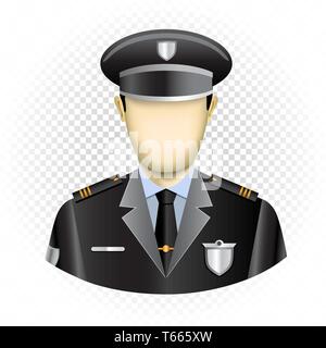 human template policeman Stock Vector
