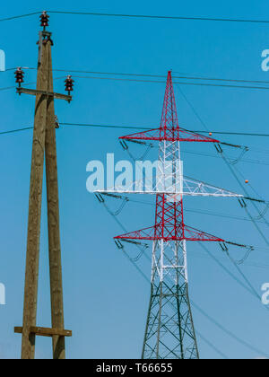 power pole symbol photo Stock Photo