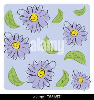 seamless floral background Stock Photo