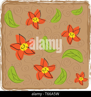 seamless floral background Stock Photo