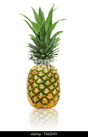 ripe whole pineapple isolated on white background Stock Photo