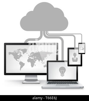 File sharing concept , This is a computer generated and 3d rendered ...