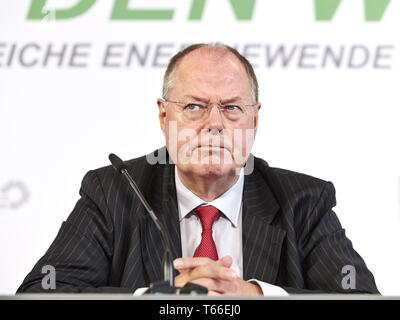 SPD and Green - joint press conference in Berlin. Stock Photo