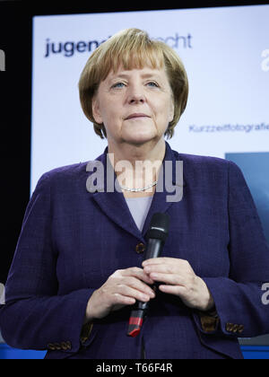 portrait of angela merkel, german chancellor in 2014 Stock Photo