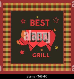 Best BBQ grill icon Stock Vector
