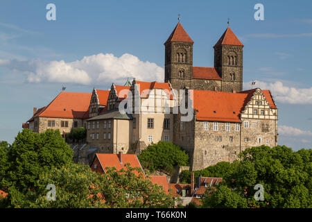 UNESCO World Heritage City Quedlinburg, Harz Mountains, Saxony-Anhalt, Germany Stock Photo