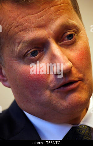 The CEO of the Norwegian bank DNB, Rune Bjerke, photographed at the DNB New York Office. Stock Photo