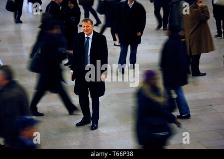 CEO of the Norwegian Bank DNB, Rune Bjerke in Grand Central Station in New York Stock Photo