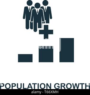 Population Growth icon. Creative element design from icons collection. Pixel perfect Population Growth icon for web design, apps, software, print Stock Vector